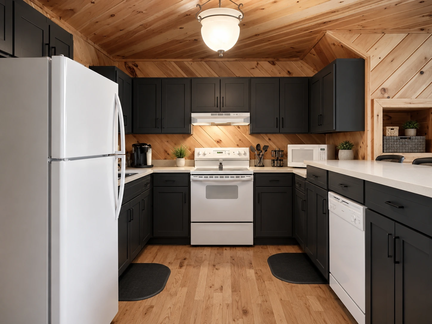 Charcoal kitchen at Arbor Vista Retreat